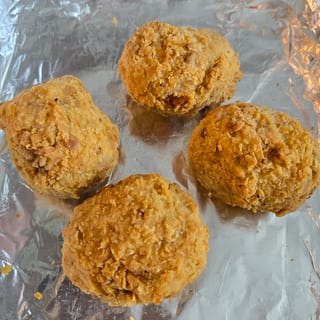 Pepper Jack Cheese Boudin Ball.